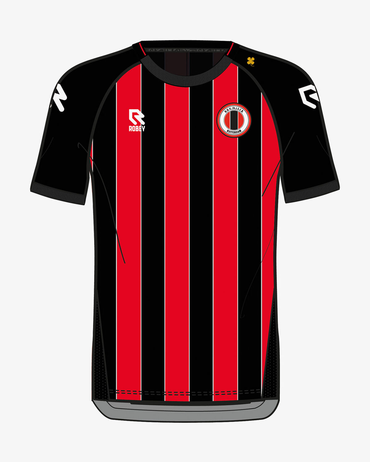 HOVDJSCR Home Shirt SS Blanco 24/25, Black/Red, hi-res