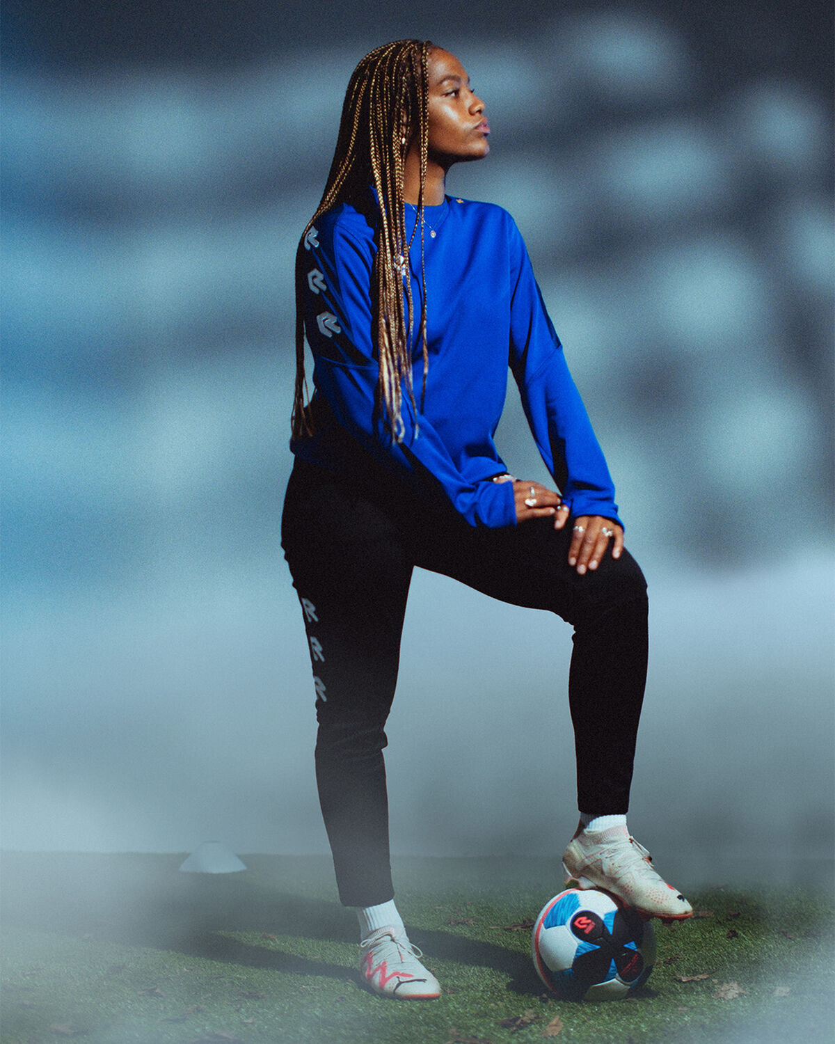 Lightning Strike Training Ball - Maat 5, Soft Blue, hi-res